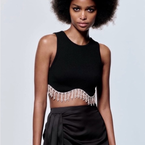 Fringe Rhinestone Top - Picture 3 of 5